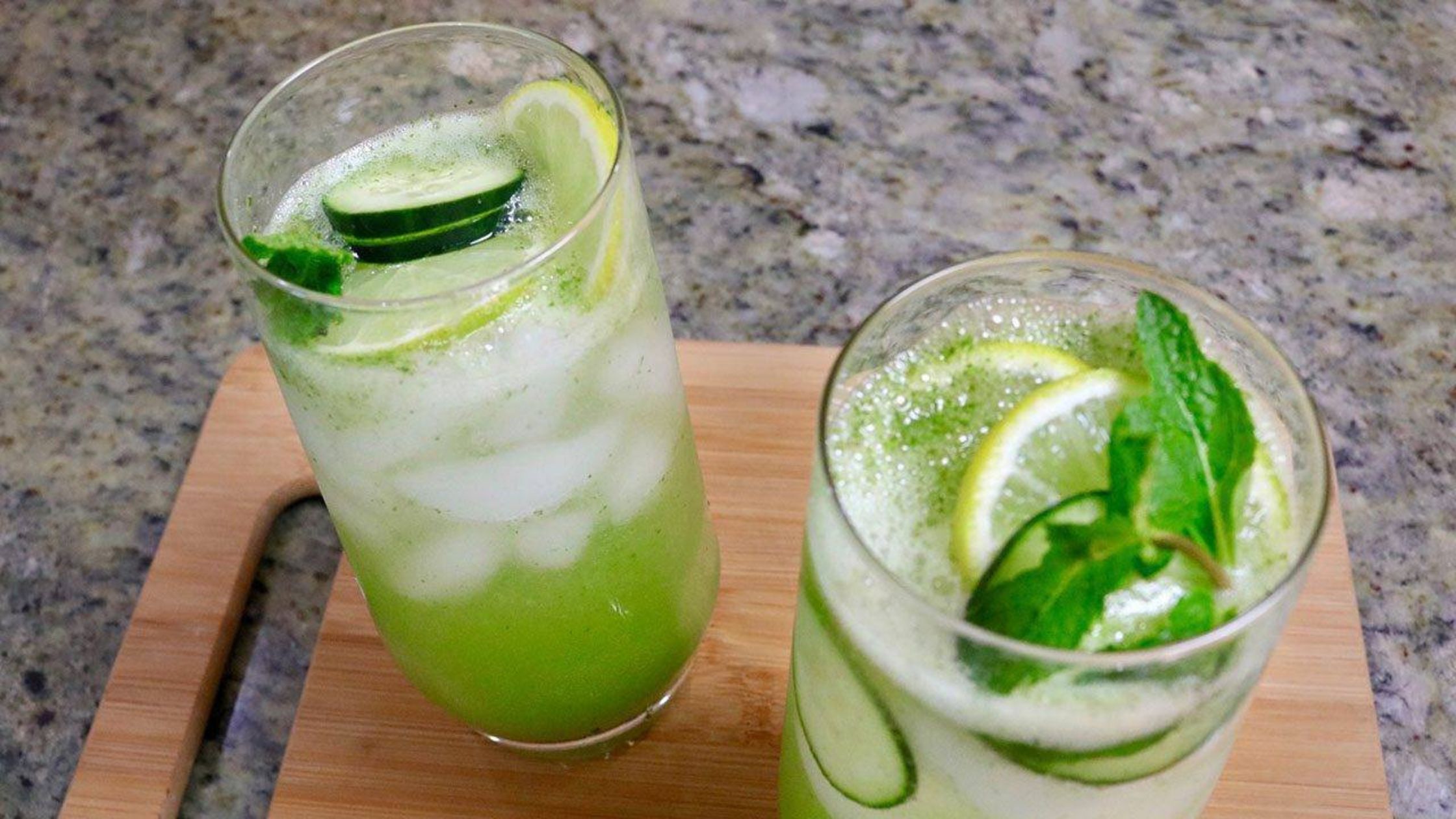 Cucumber Mint Cooler mocktail 